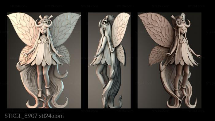 Mana faerie - girl 3d STL model