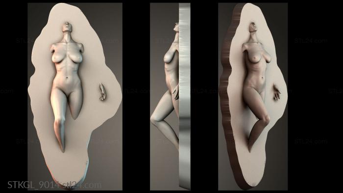 Female in water 3d STL model