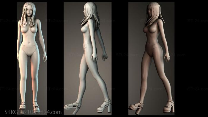 Young girl 3d STL model