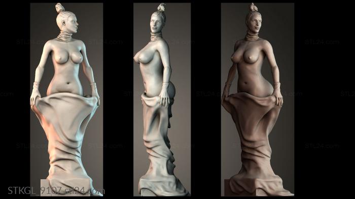 Woman and dress 3d STL model