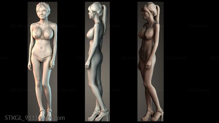 Women dance 3d STL model