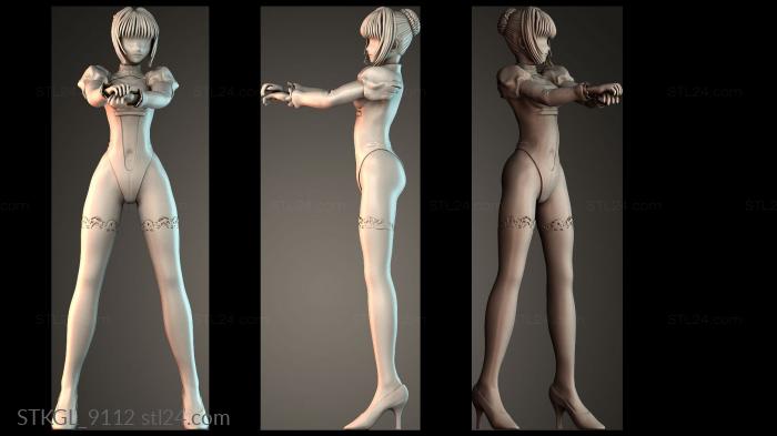 Girl is dancing 3d STL model