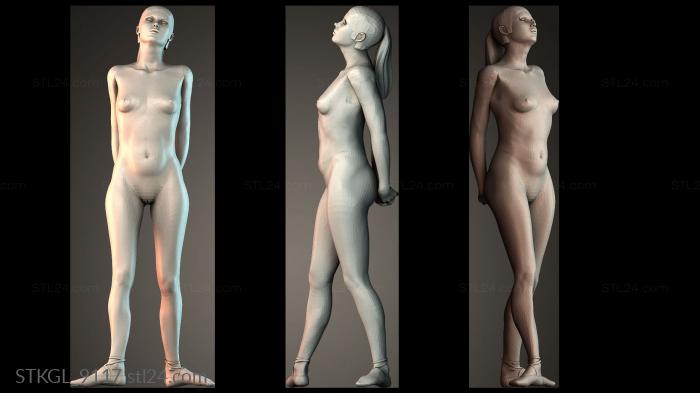 Ballet dancer girl 3d STL model