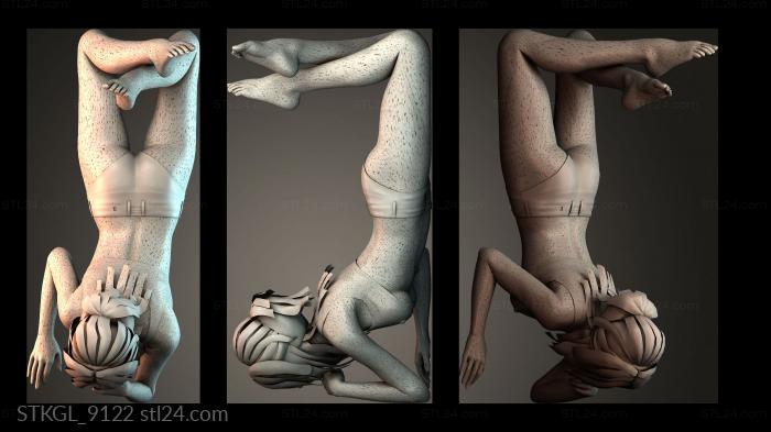 Girl on the beach 3d STL model