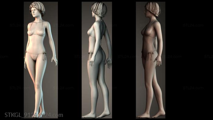 Beautiful girl 3d STL model