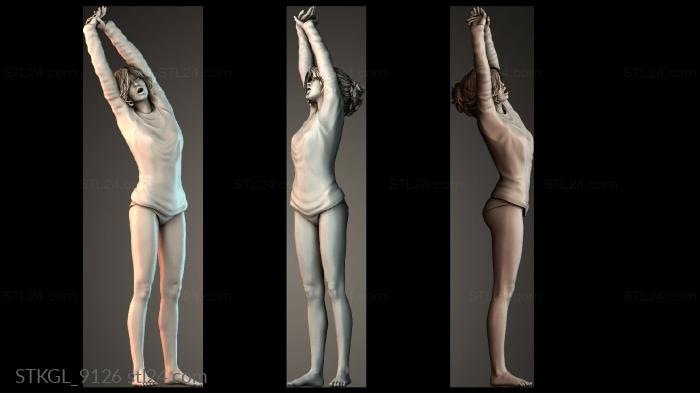 The girl just woke up 3d STL model
