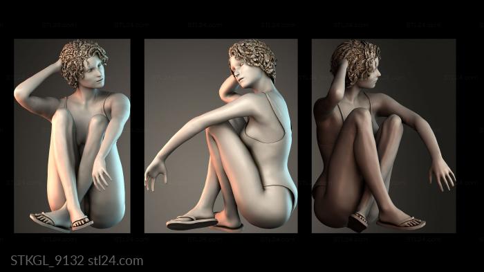 Women on the beach 3d STL model