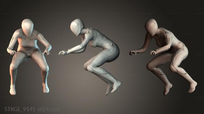 Bike girl 3d STL model