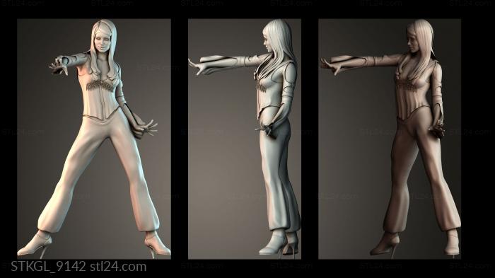Dancing girl 3d STL model