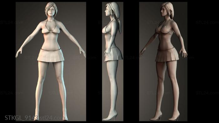 Woman 3d STL model
