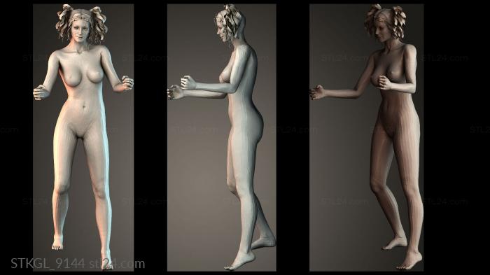 Dance girl 3d STL model
