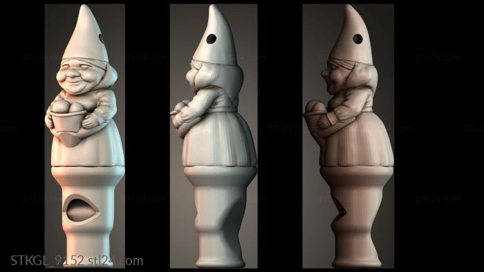 Female Gnome hole 3d STL model