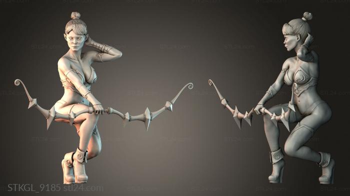 Female archer 3d STL model