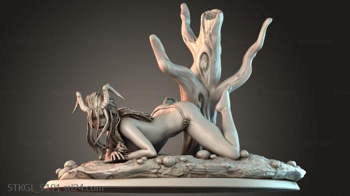 Female devil 3d STL model