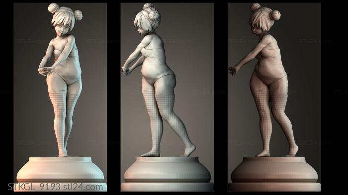Women exercising to lose weight 3d STL model