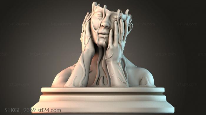 Vase woman 3d STL model