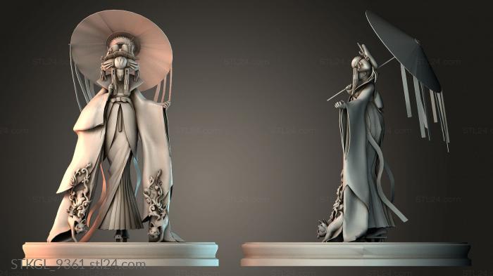 Fantasy geisha 3d STL model