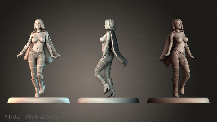 Dancer in a cape 3d STL model