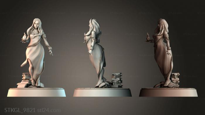Figurines of girls (STKGL_9821) 3D models for cnc