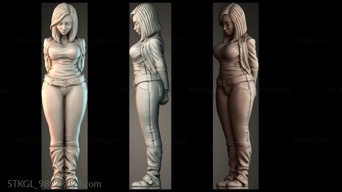 Figurines of girls (STKGL_9822) 3D models for cnc