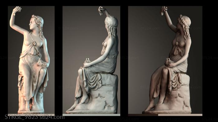 Figurines of girls (STKGL_9823) 3D models for cnc