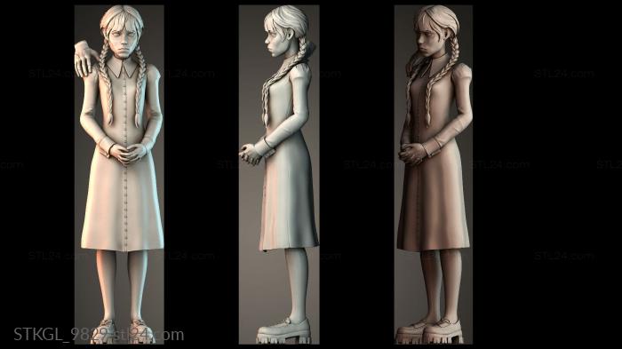 Figurines of girls (STKGL_9829) 3D models for cnc