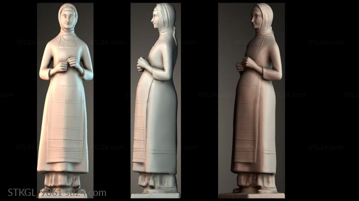 Figurines of girls (STKGL_9861) 3D models for cnc