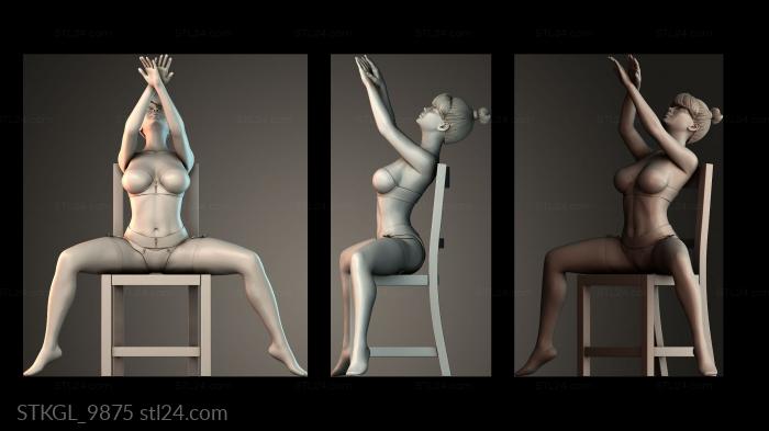 Figurines of girls (STKGL_9875) 3D models for cnc