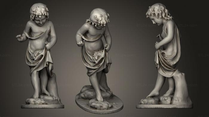 Статуэтки люди (Статуя Девушки, несущей Виноград, STKH_0023) 3D модель для ЧПУ станка