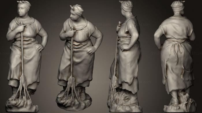 Статуэтки люди (Богемная леди от Херба Миннери 3, STKH_0086) 3D модель для ЧПУ станка