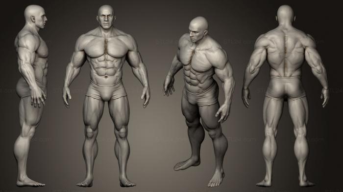 Figurines of people (Superhero 3d print Model, STKH_0142) 3D models for cnc