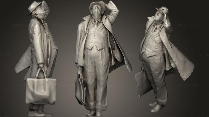 Figurines of people (Sir John Betjeman CBE by Martin Jennings, STKH_0178) 3D models for cnc