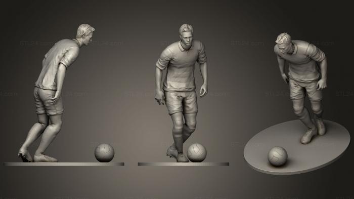 Figurines of people (Footballer Prepare To Footstrike 04, STKH_0249) 3D models for cnc