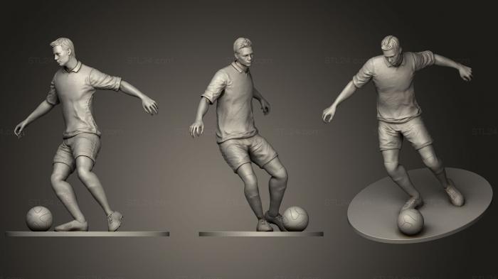 Figurines of people (Footballer Footstrike 03, STKH_0261) 3D models for cnc
