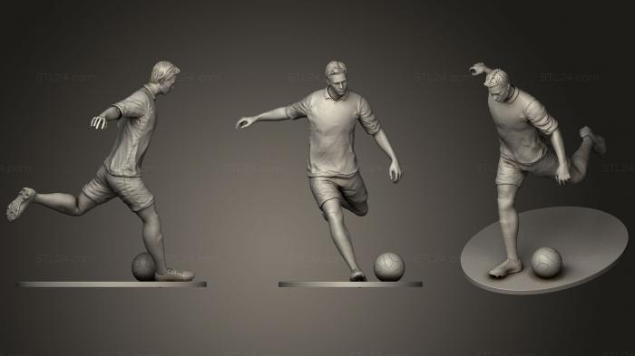 Figurines of people (Footballer Footstrike 04, STKH_0262) 3D models for cnc
