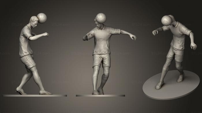 Figurines of people (Footballer Headstrike 02, STKH_0266) 3D models for cnc