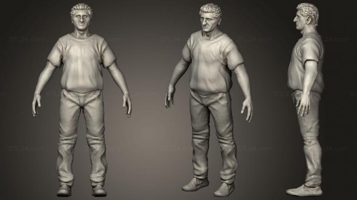 Figurines of people (Person whole body, STKH_0321) 3D models for cnc