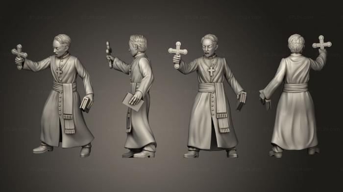 Figurines of people (6 TH STRETCH GOAL PRIEST, STKH_0366) 3D models for cnc