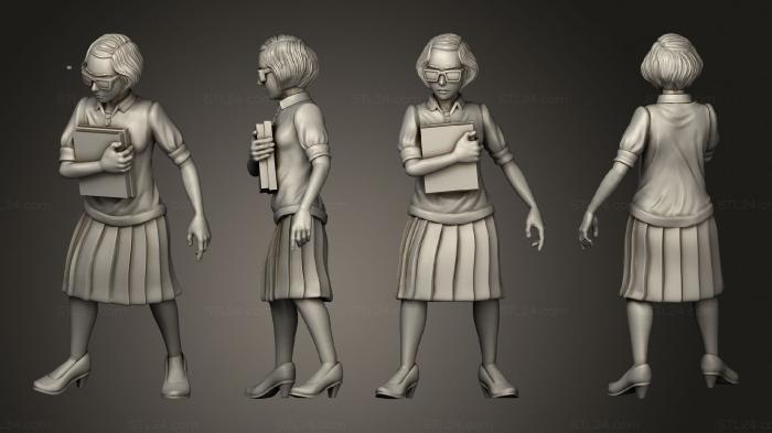Figurines of people (6 TH STRETCH GOAL SECRETARY, STKH_0367) 3D models for cnc