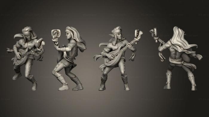 Figurines of people (Bardic Beatdown Bards Syiva Rocker Body 2, STKH_0411) 3D models for cnc