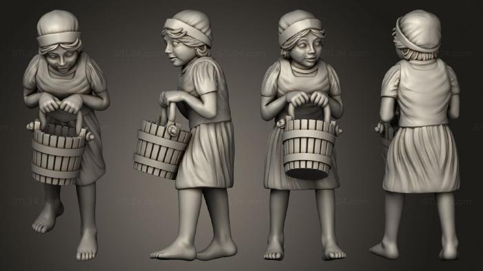 Figurines of people (Barnyard 8 Child, STKH_0413) 3D models for cnc