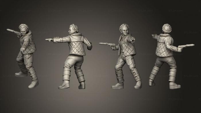 Figurines of people (commander cinnabon snow, STKH_0440) 3D models for cnc
