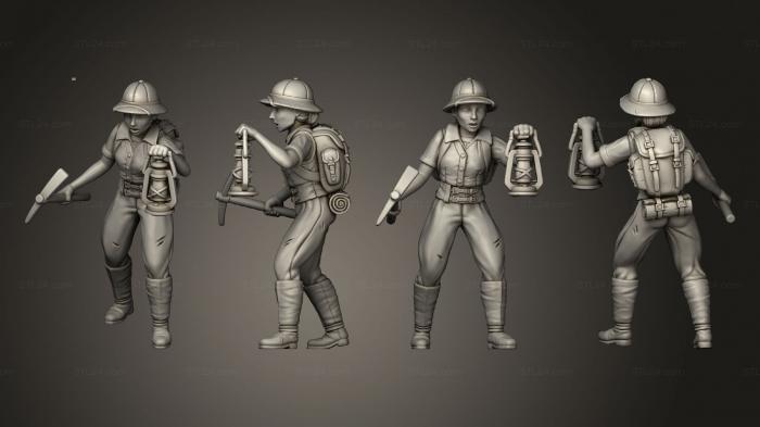 Figurines of people (CORE INVESTIGATORS 01, STKH_0441) 3D models for cnc
