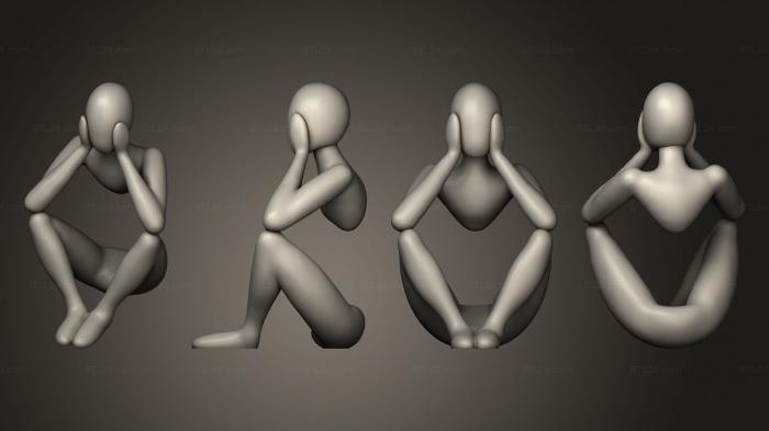 Figurines of people (corpointeiro, STKH_0450) 3D models for cnc