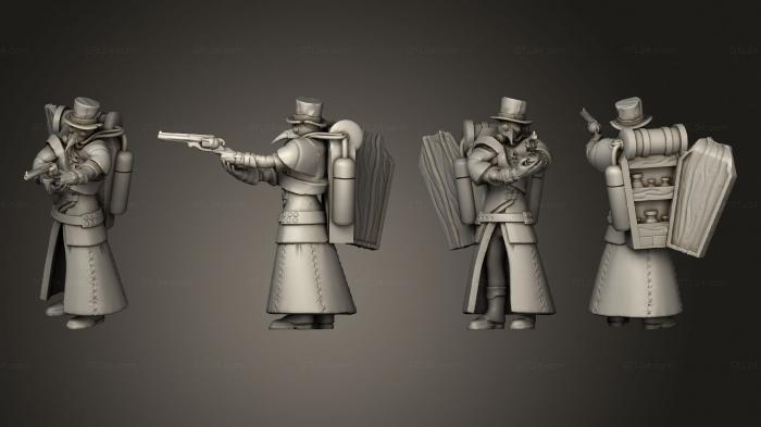 Figurines of people (Corvus Plague Doctor, STKH_0452) 3D models for cnc