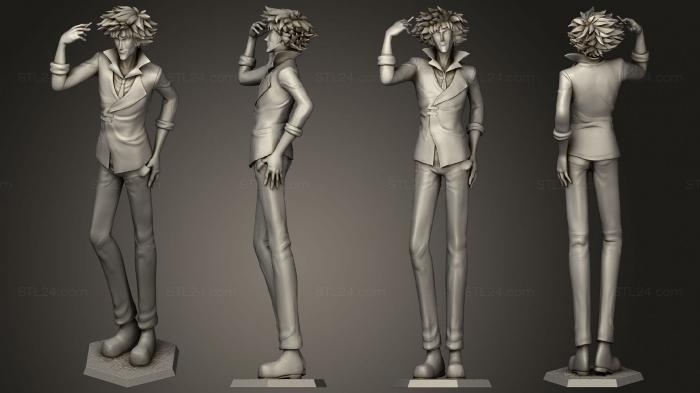Figurines of people (Cowboy Bebop Spike, STKH_0454) 3D models for cnc
