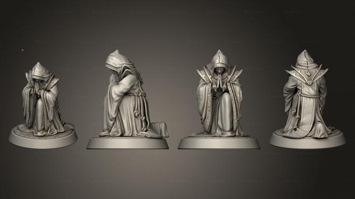 Figurines of people (Cult of Hunger Praying, STKH_0460) 3D models for cnc