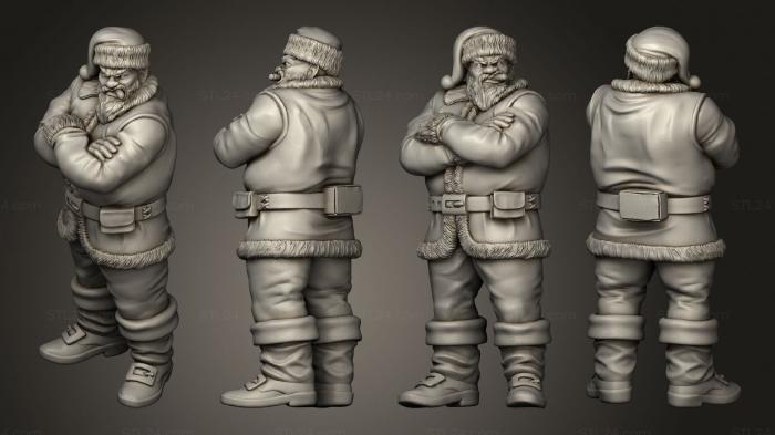 Figurines of people (CYBER SANTA BOUNCER, STKH_0476) 3D models for cnc