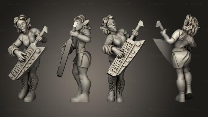 Статуэтки люди (Кибервойны Эльфийской Самки Кейтаура, STKH_0485) 3D модель для ЧПУ станка