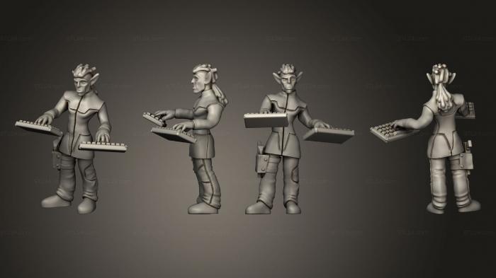 Figurines of people (Cyberwars Elven Male Decker, STKH_0486) 3D models for cnc